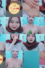 Hijab Zahra semok body berisi bugil colmek timun